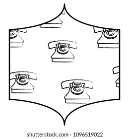 retro radio pattern design
