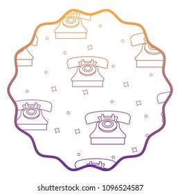 retro radio pattern design