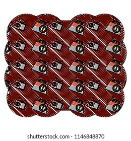 Retro radio pattern design