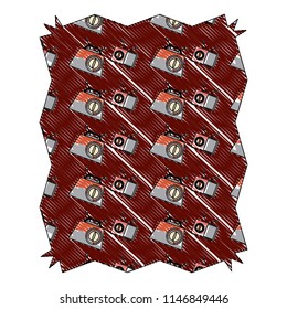 Retro radio pattern design