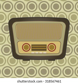 Retro radio poster
