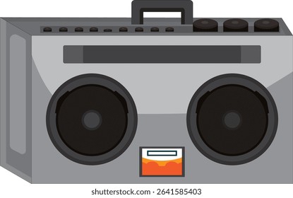 Retro Radio Speaker Music Vector