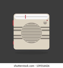 Retro radio, vector
