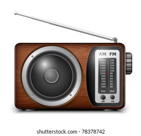 Retro radio, vector