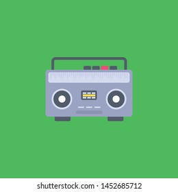 Retro radio. vintage. vector illustration
