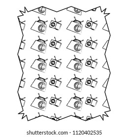 Retro radios pattern