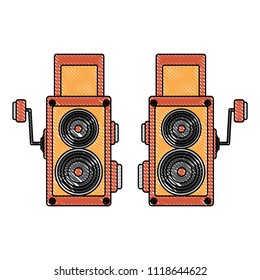 retro radios and video camera