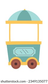 Ilustración de vectores de vagón de ferrocarril retro