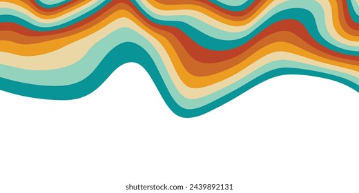 Retro rainbow dripping background . Trendy distorted colorful in vintage y2k style.