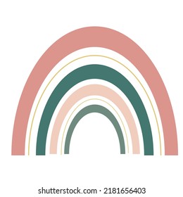 Retro rainbow style. Simple rainbow symbol