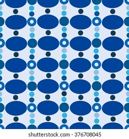 Retro random circles background. Seamless pattern.Vector.