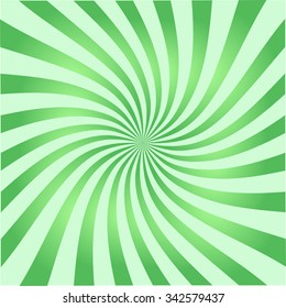 Retro ray background green color stylish illustration