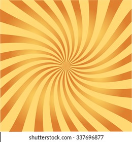 Retro ray background orange color stylish illustration