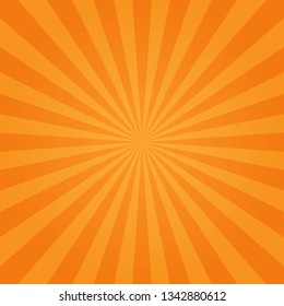 
Retro rays comic orange background gradient halftone pop art style