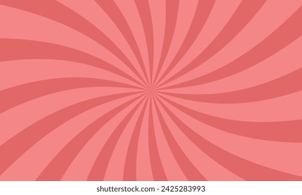 Retro rays, arrière-plan rose comique, style pop art