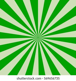 Retro rays green background