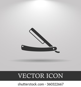 Retro razor icon. Flat design style eps 10