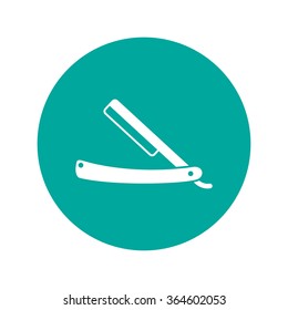 retro razor icon. Flat design style eps 10