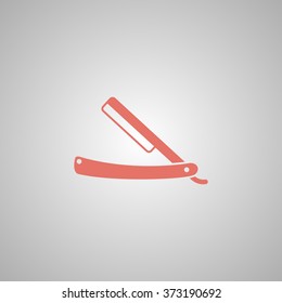 retro razor icon. Flat design style eps 10