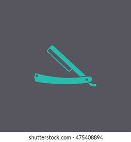 retro razor icon. Flat design style eps 10