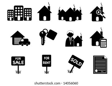 Retro Real Estate icons