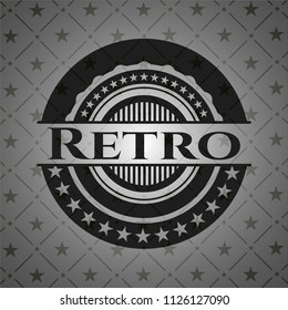Retro realistic dark emblem