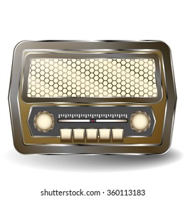 Retro realistic radio