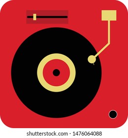 Retro record Player
Vector Illustration