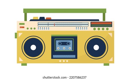 Retro record player Vintage icon. Vector illustration