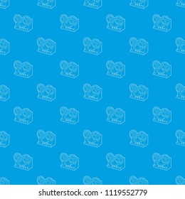 Retro recorder pattern vector seamless blue repeat for any use