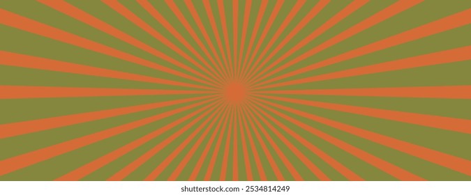 Fondo de Fondo de pantalla de Anuncio de Vector rojo y verde retro con rayas radiales. Fondo de Anuncio retro de rayas rojas radiantes. Fondo de fondo de Anuncio de Vector colorido retro. Anuncio de Vector retro rojo.