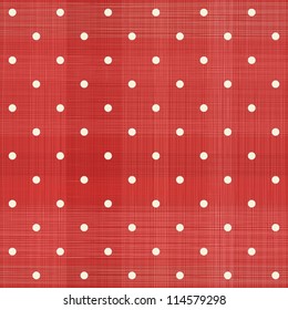 retro red polka dot seamless pattern