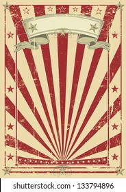 retro red poster. A vintage red background for your message.