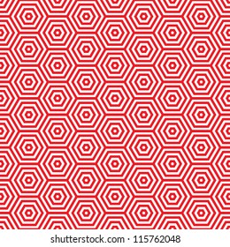 Retro Red Seamless Pattern Background