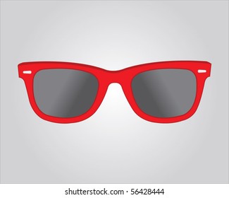 Retro red sunglasses