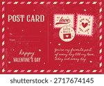Retro red Valentine