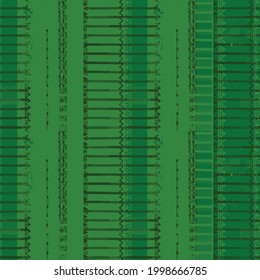 Retro reinvented heritage  on bio striped textures seamless pattern design 