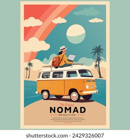 Retro Remote Work and  Digital Nomadism: Embrace Freedom and Productivity Anywhere with Nomad's Haven Community