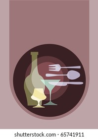 retro restaurant menu template design