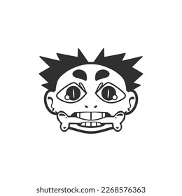 Retro Revival. Y2K Style Characters in Vector Graphics Collection