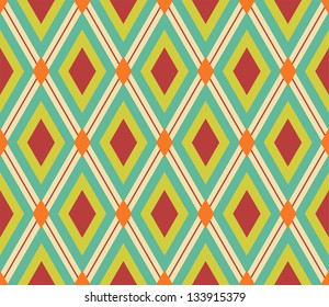 Retro rhombic background