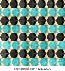 retro rhombus seamless pattern