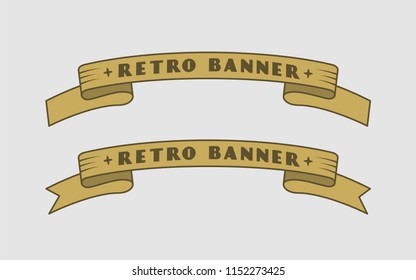Retro Ribbon Banner