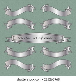 Retro Ribbon Banners Vector Collection 