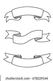 Retro Ribbon Banners Vector Collection