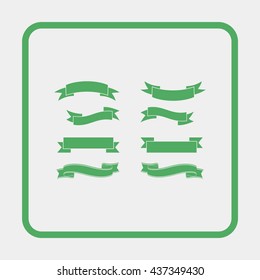 Retro ribbon set.