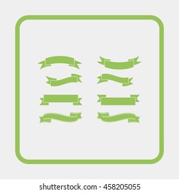 Retro ribbon set.