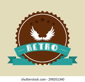 retro ribbons design, vector illustration eps10 graphic 