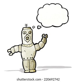 dibujos animados de robots retro