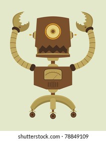 Retro Robot character